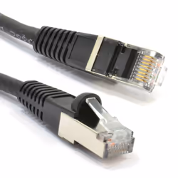kenable UL Cat6A SSTP LSZH RJ45 Network Ethernet Patch 10GIG Cable 1m BLACK