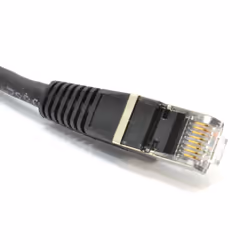 kenable UL Cat6A SSTP LSZH RJ45 Network Ethernet Patch 10GIG Cable  1m BLACK