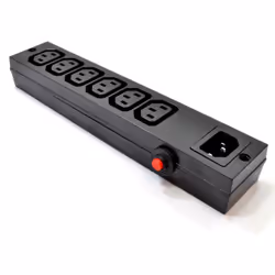 kenable 008670, Black, 6 AC outlet(s), C14 coupler, C13 coupler, 250 V, 10 A