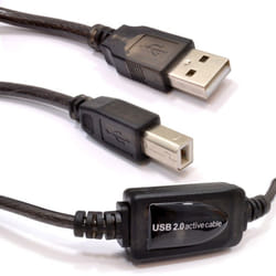 kenable 008676 USB cable USB 2.0 10 m USB A USB B Black