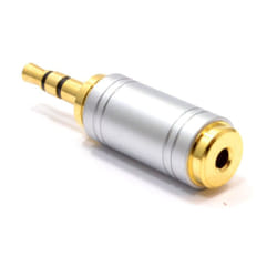 kenable 008680 cable gender changer 3.5 mm 2.5 mm Gold, Silver