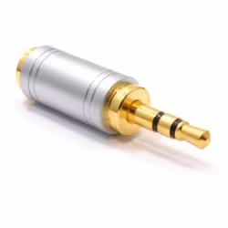 kenable 008680 cable gender changer 3.5 mm 2.5 mm Gold, Silver