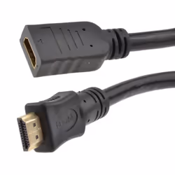 kenable 008691, 0.5 m, HDMI Type A (Standard), HDMI Type A (Standard), Black