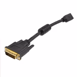 kenable DVI D 24+1 Plug to HDMI Socket Digital Adapter Cable 15cm GOLD