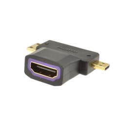 kenable 008714 cable gender changer Mini HDMI + Micro HDMI HDMI Black