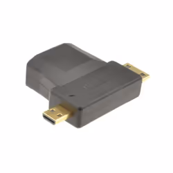 kenable 008714 cable gender changer Mini HDMI + Micro HDMI HDMI Black