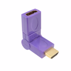 kenable HDMI 360 Degree Bend Multi Angle Rotating Socket to Plug Adapter
