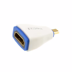 kenable PRO HDMI 2.0 Socket to MICRO HDMI Plug High Speed Adapter White