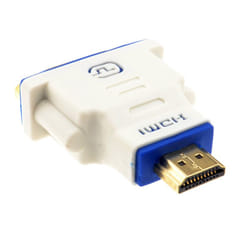 kenable 008726 cable gender changer HDMI A DVI-D Blue, White
