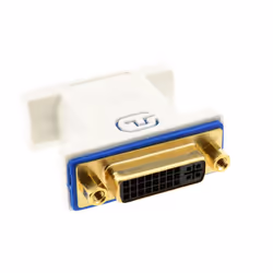 kenable PRO DVI 24+5 Socket to VGA Socket 15 pin Video Coupler Joiner White
