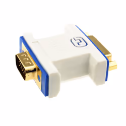 kenable PRO DVI 24+5 Socket to VGA Plug 15 pin Video Adapter Converter White