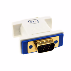 kenable PRO DVI 24+5 Socket to VGA Plug 15 pin Video Adapter Converter White