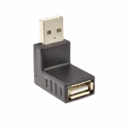 kenable 008737, USB 2.0 A, USB 2.0 A, Black