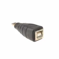 kenable 008738, Mini USB Type B, USB Type B, Black