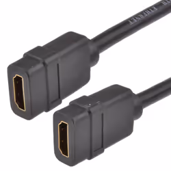 kenable HDMI 1.4 Panel Mount Socket Stub for Faceplates Female to Female 15cm
