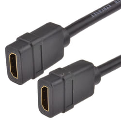 kenable HDMI 1.4 Panel Mount Socket Stub for Faceplates Female to Female 15cm
