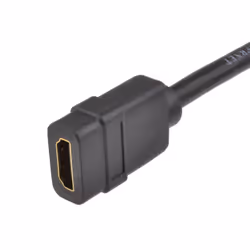 kenable HDMI 1.4 Panel Mount Socket Stub for Faceplates Female to Female 15cm