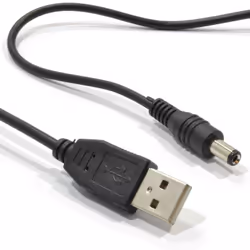 kenable 008770, 0.5 m, USB A, IEC Type A (5.5 mm, 2.1 mm), 5 V, 2 A