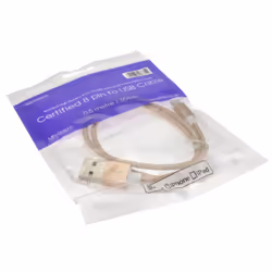 kenable MFI Certified USB Cable Lead for iPhone 8 9 X Lightning Braided 0.5m