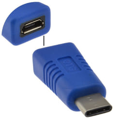 kenable 008778 cable gender changer USB C 3.1 USB 2.0 Micro B Blue