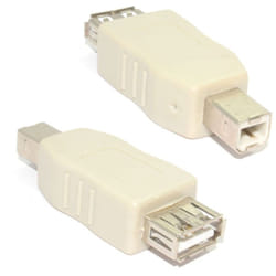 kenable 008822 cable gender changer USB 2.0 A USB 2.0 B White
