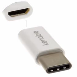 kenable 008831, USB Type B, USB 3.1 Type C, White