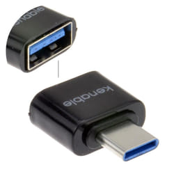 kenable 008834 cable gender changer USB 2.0 Type A USB 3.1 Type C Black