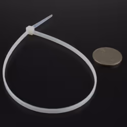 enTie Natural White Cable Ties 3.6mm x 300mm Nylon 66 UL Approved [100 Pack]