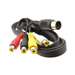 kenable 008858 audio cable 1.2 m DIN (5-pin) 4 x RCA Black, Red, White, Yellow