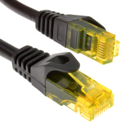kenable Network CAT6 COPPER Cable GigaBit Ethernet Patch Snagless  2m BLACK