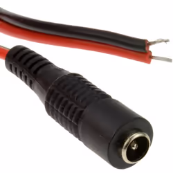 kenable DC PIGTAIL Power Socket 5.5 x 2.1mm To Bare Ends For CCTV Cable 0.3m