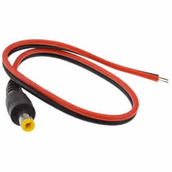 kenable DC PIGTAIL Power Plug 5.5 x 2.1mm To Bare Ends For CCTV Cable 0.3m
