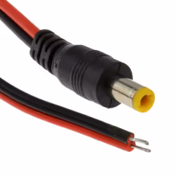kenable DC PIGTAIL Power Plug 5.5 x 2.5mm To Bare Ends For CCTV Cable 0.3m