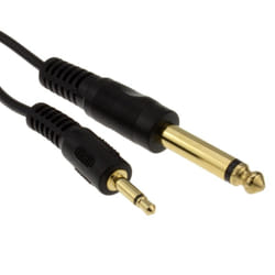 kenable 008904 audio cable 1 m 3.5mm 6.35mm Black
