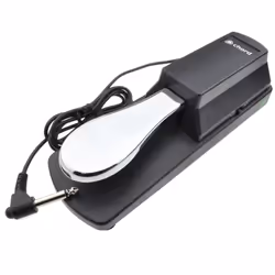kenable Sustain Pedal For Digitial Piano or Keyboard 1.5m 6.35mm Mono Cable