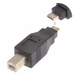 kenable 008965 cable gender changer USB Type B Micro USB Type A Black