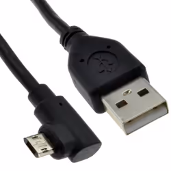 kenable 008978, 0.5 m, USB A, Micro-USB B, USB 2.0, Black
