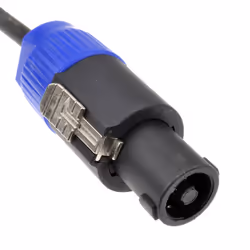 PA System Twist On Locking Speaker Lead to 6.35mm Mono Plug Cable 3m