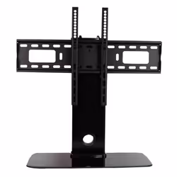 kenable Universal Stand Adjustable Height TV Glass Pedestal for 32 to 60 inch TVs