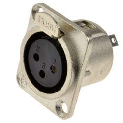 kenable 009005 socket-outlet XLR Black, Metallic
