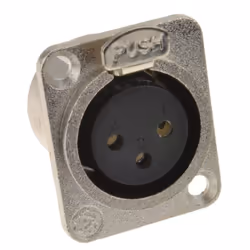 kenable 009005 socket-outlet XLR Black, Metallic