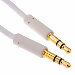kenable 009011, 3.5mm, Male, 3.5mm, Male, 1 m, White
