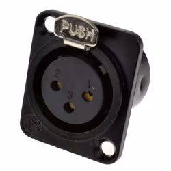kenable 009016 socket-outlet XLR Black