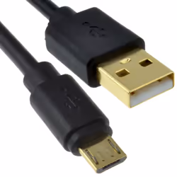 kenable 009020, 0.15 m, Micro-USB B, USB A, USB 2.0, Black
