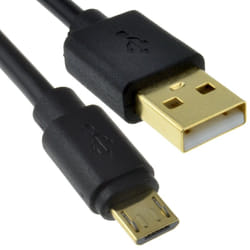 kenable 009020 USB cable USB 2.0 0.15 m Micro-USB B USB A Black