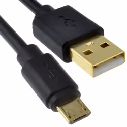 kenable 009024, 1.2 m, USB A, Micro-USB B, USB 2.0, Black