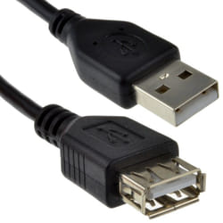kenable 009038 USB cable USB 2.0 1.2 m USB A Black