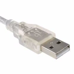 kenable 009074 USB cable USB 2.0 1 m USB A USB B Transparent