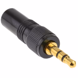 kenable 009077, 3.5mm, Black, Male, Straight, Gold, RoHS