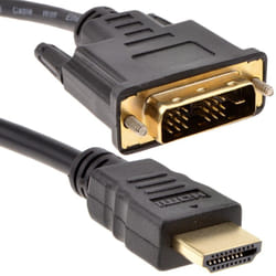 kenable 009079 video cable adapter 2 m HDMI Type A (Standard) DVI-D Black
